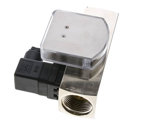 Caudalímetro e interruptor de caudal de área variable para aceite 10-30 l/min G1'' de latón