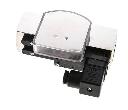 Caudalímetro e interruptor de caudal de área variable para aceite 15-45 l/min G1'' de latón