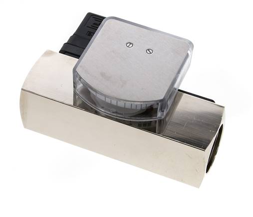 Caudalímetro e interruptor de caudal de área variable para aceite 20-60 l/min G1'' de latón