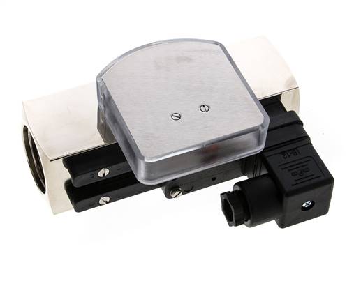 Caudalímetro e interruptor de caudal de área variable para aceite 20-60 l/min G1'' de latón