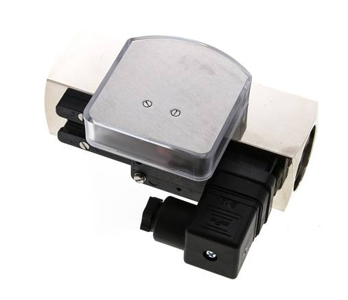 Caudalímetro e interruptor de caudal de área variable para aceite 20-60 l/min G1'' de latón