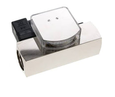 Caudalímetro e interruptor de caudal de área variable para aceite 30-90 l/min G1'' de latón