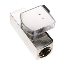 Caudalímetro e interruptor de caudal de área variable para aceite 35-110 l/min G1'' de latón