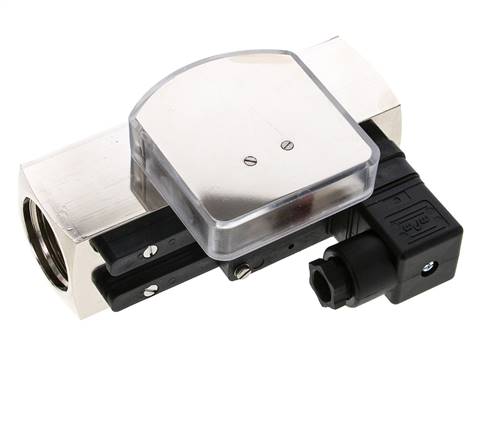 Caudalímetro e interruptor de caudal de área variable para aceite 35-110 l/min G1'' de latón