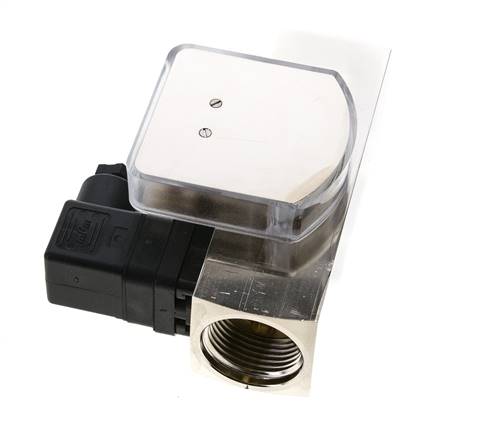 Caudalímetro e interruptor de caudal de área variable para aceite 35-110 l/min G1'' de latón