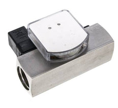 Caudalímetro e interruptor de caudal de área variable para aceite 0.5-1.5 l/min G1'' de acero inoxidable