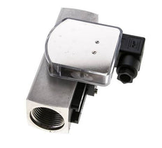 Caudalímetro e interruptor de caudal de área variable para aceite 0.5-1.5 l/min G1'' de acero inoxidable