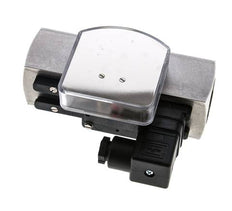 Caudalímetro e interruptor de caudal de área variable para aceite 0.5-1.5 l/min G1'' de acero inoxidable