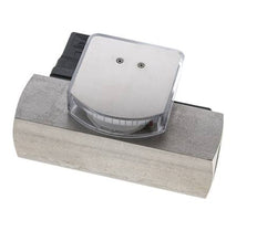 Caudalímetro e interruptor de caudal de área variable para aceite 2-8 l/min G1'' de acero inoxidable