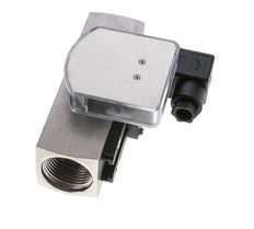 Caudalímetro e interruptor de caudal de área variable para aceite 2-8 l/min G1'' de acero inoxidable
