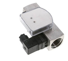 Caudalímetro e interruptor de caudal de área variable para aceite 2-8 l/min G1'' de acero inoxidable