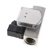 Caudalímetro e interruptor de caudal de área variable para aceite 2-8 l/min G1'' de acero inoxidable