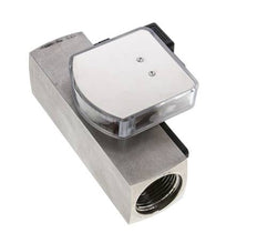 Caudalímetro e interruptor de caudal de área variable para aceite 3-10 l/min G1'' de acero inoxidable