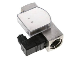 Caudalímetro e interruptor de caudal de área variable para aceite 3-10 l/min G1'' de acero inoxidable