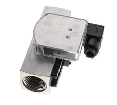 Caudalímetro e interruptor de caudal de área variable para aceite 5-15 l/min G1'' de acero inoxidable