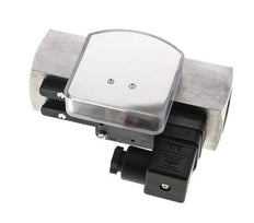Caudalímetro e interruptor de caudal de área variable para aceite 8-24 l/min G1'' de acero inoxidable