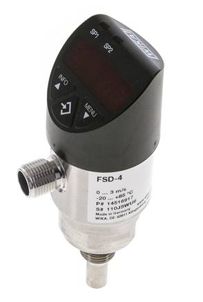 Caudalímetro e interruptor de caudal calorimétrico WIKA FSD-4 G1/4'' sin IO-Link