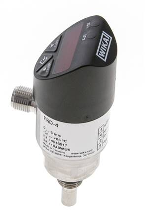 Caudalímetro e interruptor de caudal calorimétrico WIKA FSD-4 G1/4'' con IO-Link