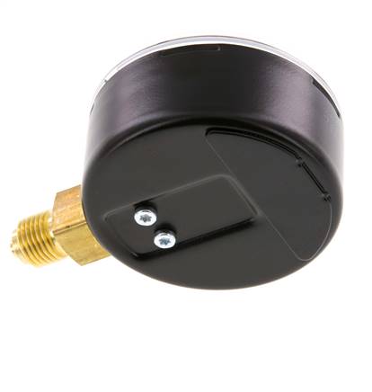 0..16 Bar (0..232 psi) Pressure Gauge Below Steel/Brass 63 mm Class 1.6