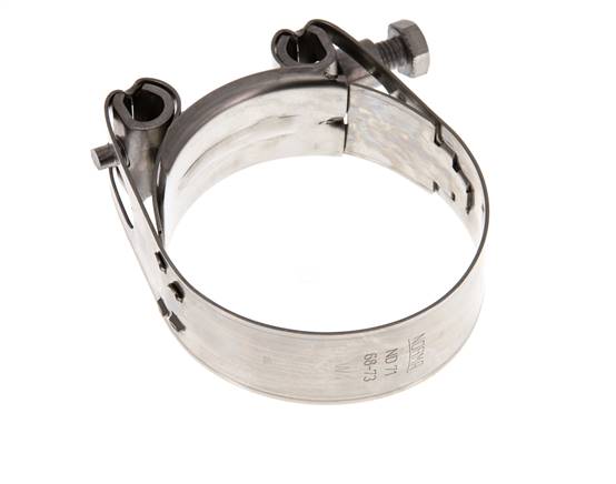68 - 73 mm Hose Clamp with a Stainless Steel 304 25 mm band - Norma