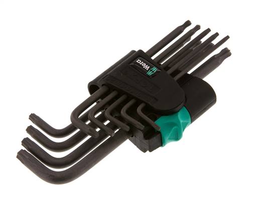 Wera 9-Piece TORX TX8 To TX40 Allen Key Set Long With Ball Head