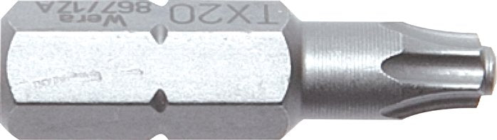 Wera TX20 TORX T-STAR Plus Screwdriver Bit 1/4" (6.3mm) [2 Pieces]