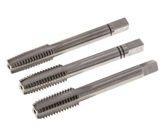 3-Piece Hand Thread Tap M 10x1.50 Standard Thread (DIN 352)