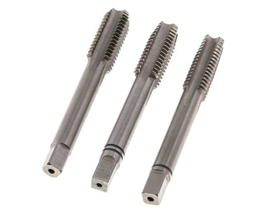 3-Piece Hand Thread Tap M 10x1.50 Standard Thread (DIN 352)