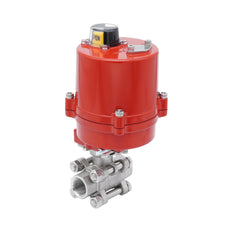 Rp 1-1/4'' 2-Way Stainless Steel Electrical Ball Valve 12V AC/DC