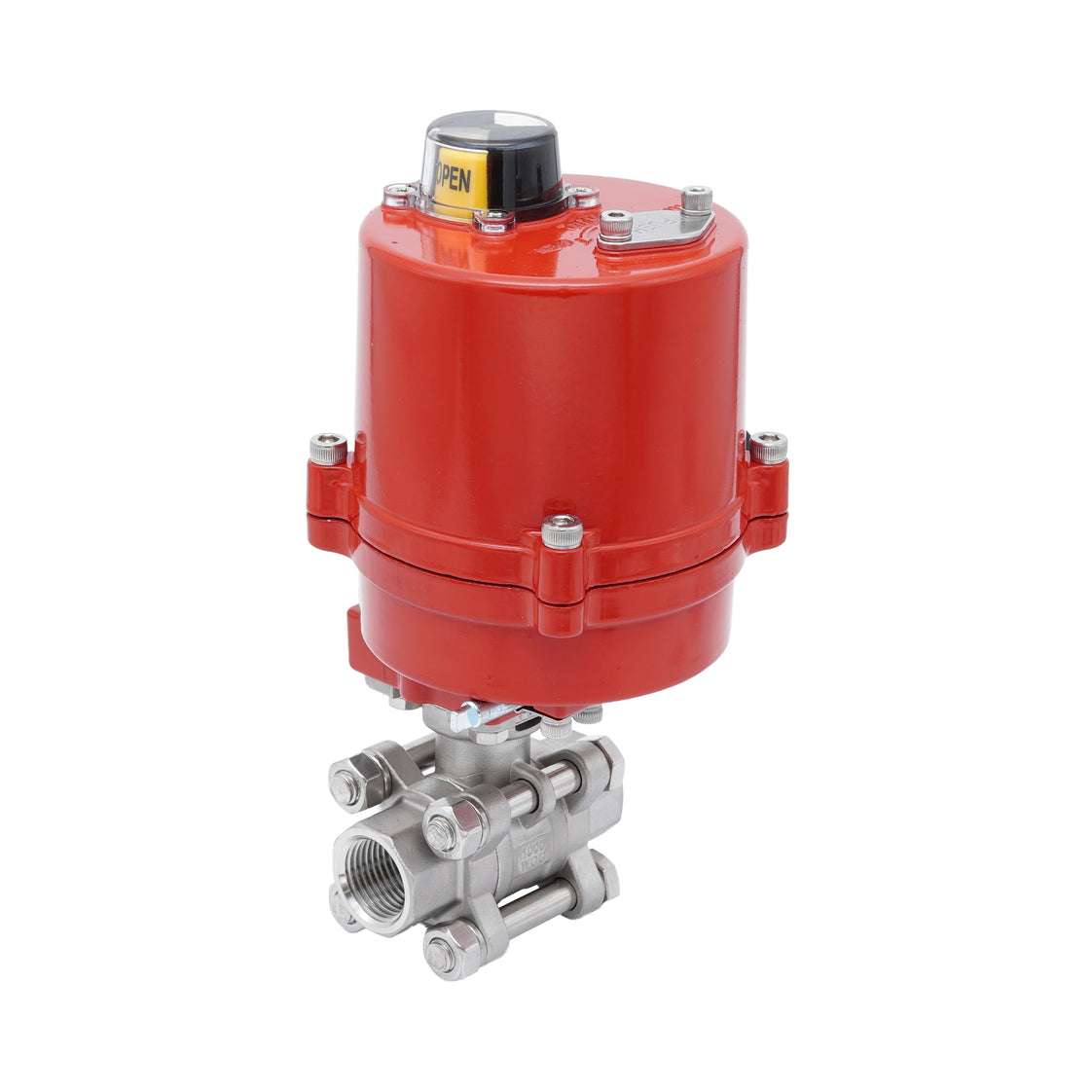 Rp 1-1/4'' 2-Way Stainless Steel Electrical Ball Valve 100-240V AC