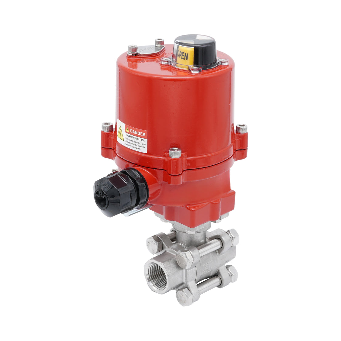 Rp 2'' 2-Way Stainless Steel Electrical Ball Valve 24V AC/DC