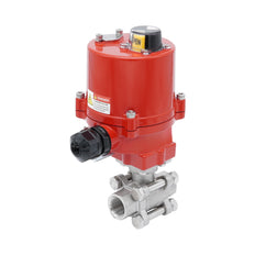 Rp 1-1/4'' 2-Way Stainless Steel Electrical Ball Valve 24V AC/DC
