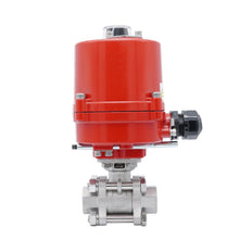 Rp 1-1/4'' 2-Way Stainless Steel Electrical Ball Valve 12V AC/DC