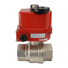 G 1 inch 2-Way brass Modulating Electric ball valve 24 V AC/DC