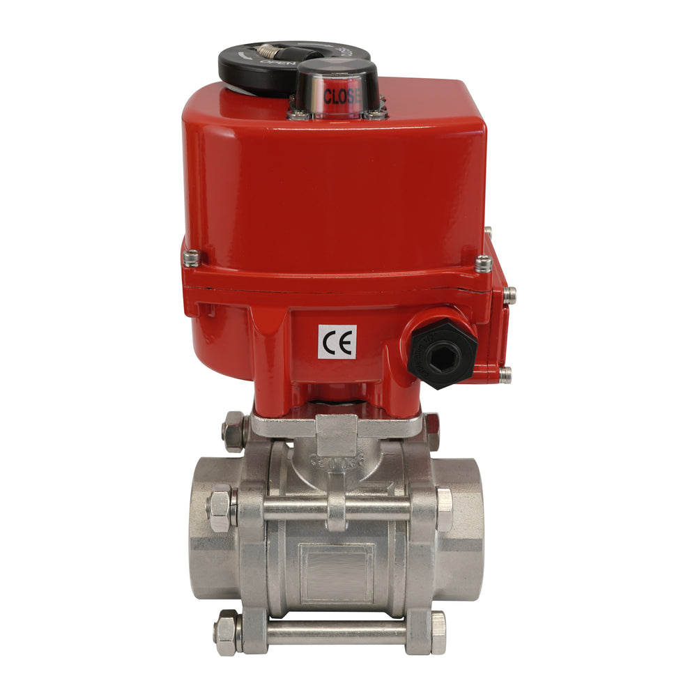 G2'' 2-Way Stainless Steel Electric Ball Valve 24V AC/DC