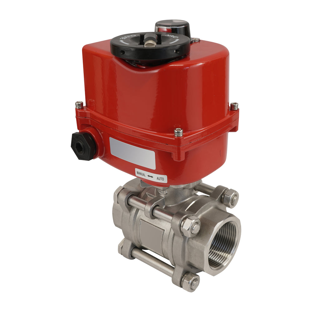 G2'' 2 Vías Acero Inoxidable Válvula De Bola Eléctrica 24V CA/CC