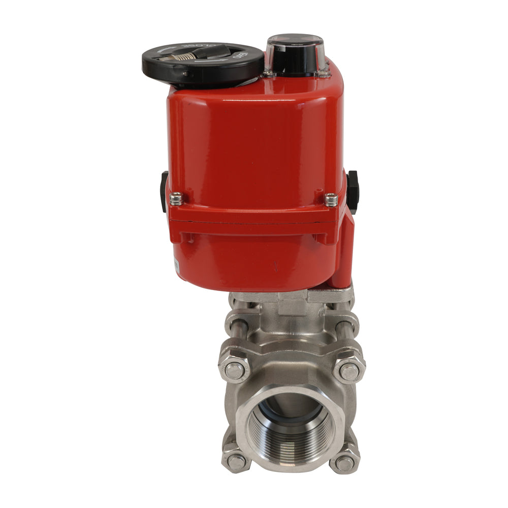 G2'' 2 Vías Acero Inoxidable Válvula De Bola Eléctrica 24V CA/CC