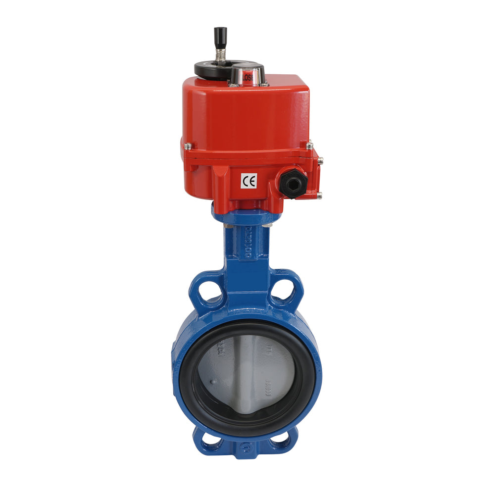 Electric Butterfly Valve DN80 24V AC/DC Wafer GGG40 EPDM Drinking water AG5