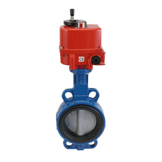 Electric Butterfly Valve DN80 24V AC/DC Wafer GGG40 EPDM Drinking water AG5
