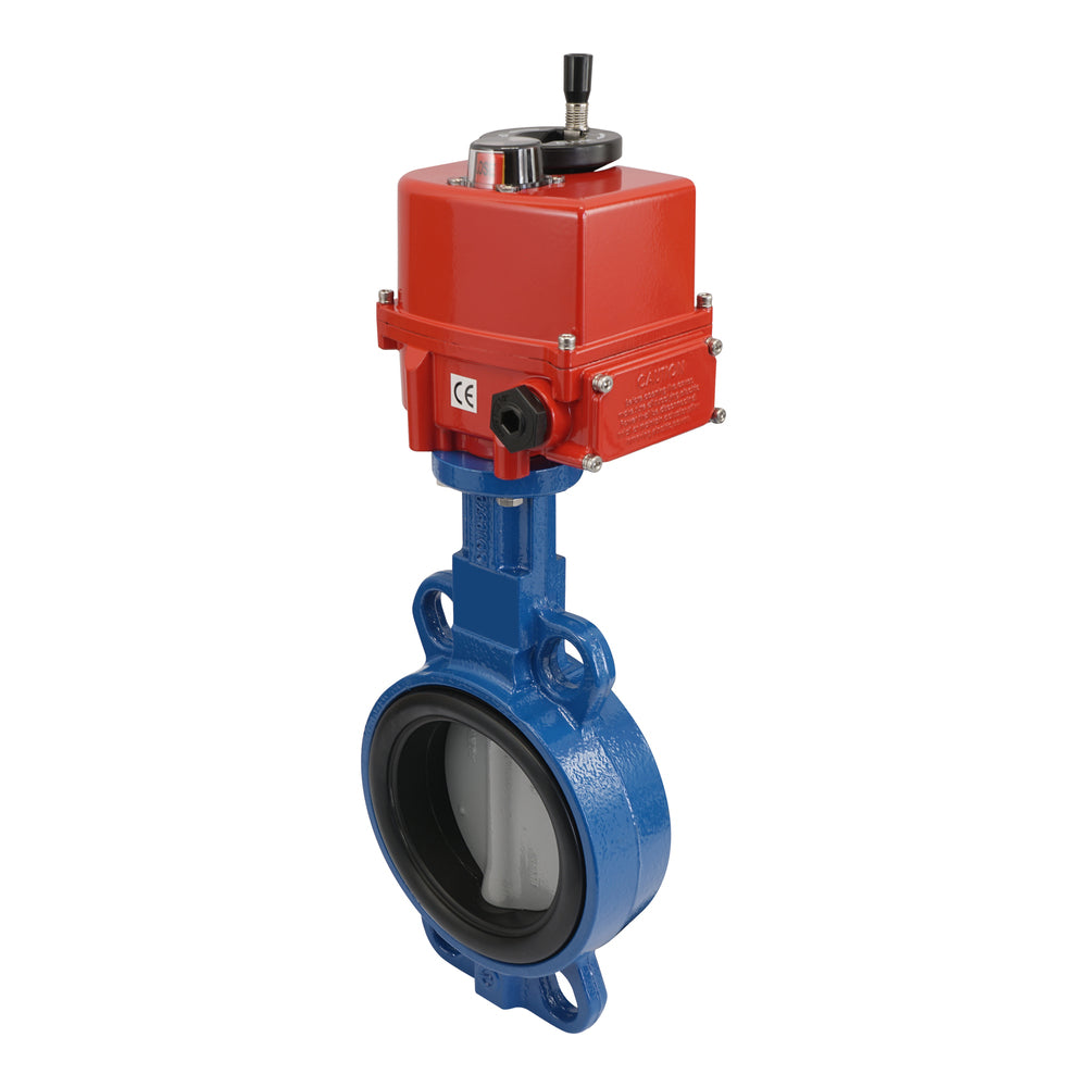 Electric Butterfly Valve DN80 24V AC/DC Wafer GGG40 EPDM Drinking water AG5