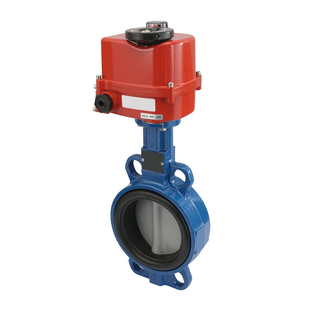 Electric Butterfly Valve DN80 24V AC/DC Wafer GGG40 EPDM Drinking water AG5
