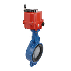 Electric Butterfly Valve DN80 24V AC/DC Wafer GGG40 EPDM Drinking water AG5