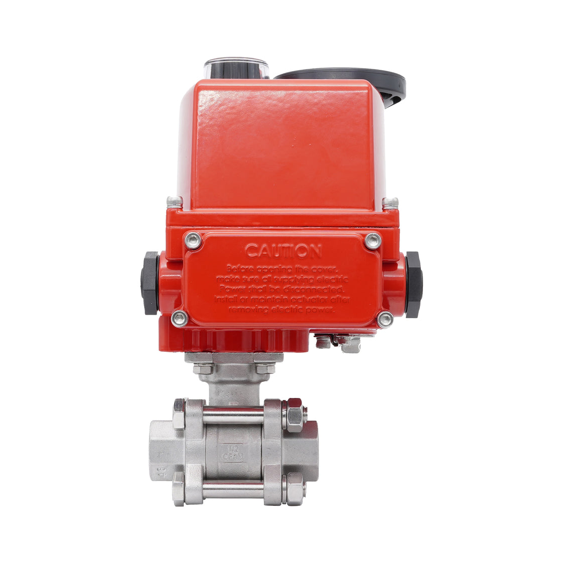 Rp 2'' 2-Way Stainless Steel Modulating Electric Ball Valve 24V AC/DC
