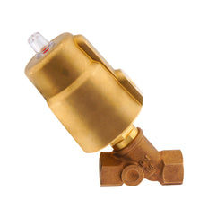 G1-1/4'' PTFE 10bar NC Válvula de asiento inclinado Latón AL2