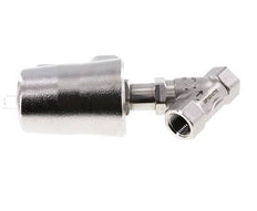 Válvula de asiento inclinado G1/2'' PTFE 25bar NC Acero inoxidable AL2