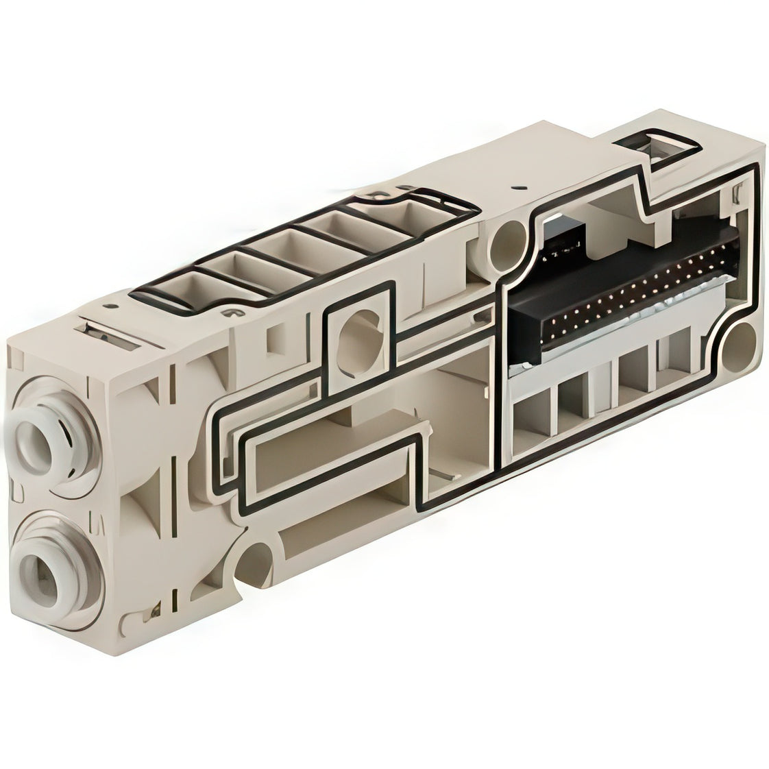 Ensamblaje De Bloqueo De Colectores SMC 4mm Push-In - SV1000-50-3A-C4
