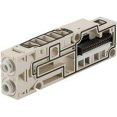 Ensamblaje De Bloqueo De Colectores SMC 4mm Push-In - SV1000-50-3A-C4