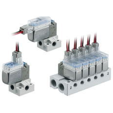 SMC Componente De Operación Común SUP/EXH M5x0.8 - VV100-S41-02-M5