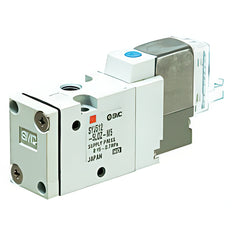 SMC Válvula Solenoide Neumática De 3/2 Vías Placa Base - SYJ314-5LOU-Q