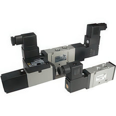 SMC Válvula Solenoide Neumática De 5/2 Vías Placa Base Rosca Rc - VFS2100-5FZ-Q